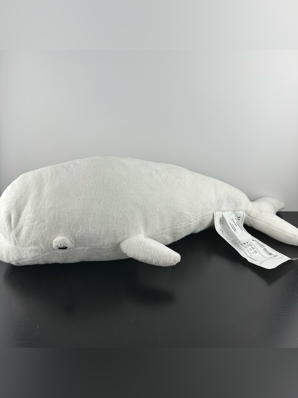 IKEA Tandval White Beluga Whale 21" Plush Stuffed Animal Toy